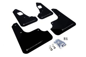 Mitsubishi Evolution Mud Flap Kit - Rally Armor - UR - Black - `08-`17